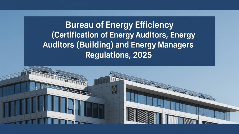 Bureau of Energy Efficiency Regulations, 2025: Key Provisions